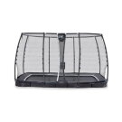 Trampoline EXIT Supreme groundlevel 214x366cm avec filet de sécurité - noir