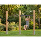 Barre fixe double en bois EXIT Linea 85