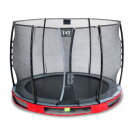 Trampoline enterré EXIT Elegant ø305cm avec filet de sécurité Economy - rouge