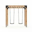 EXIT Linea Robust 110 Barre de singe en bois avec balan&ccedil;oire double