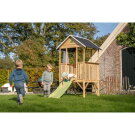 Maisonnette en bois avec toboggan EXIT Panorama 300