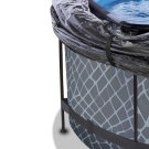 Piscine EXIT Stone ø360x122cm avec pompe filtrante à sable et dôme - grise