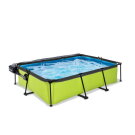 Piscine EXIT Lime 300x200x65cm avec pompe filtrante et dôme - vert