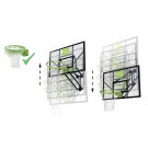 Panier de basket et anneau de dunk pour montage mural EXIT Galaxy - vert/noir