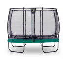 Trampoline EXIT Elegant Premium de 214x366cm avec filet de sécurité Deluxe - vert