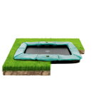 Le trampoline enterré EXIT Supreme groundlevel 214x366cm - vert