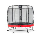 Trampoline EXIT Elegant Premium ø253cm avec filet de sécurité Deluxe - rouge