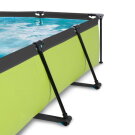 Piscine EXIT Lime 220x150x65cm avec pompe filtrante et dôme - vert