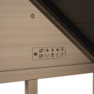 Maisonnette en bois avec toboggan et bac à sable EXIT Panorama 500