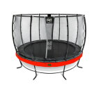 Trampoline EXIT Elegant Premium ø366cm avec filet de sécurité Deluxe - rouge