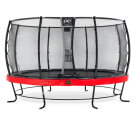 Trampoline EXIT Elegant Premium ø427cm avec filet de sécurité Deluxe - rouge