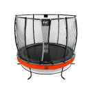 Trampoline EXIT Elegant Premium ø253cm avec filet de sécurité Deluxe - rouge