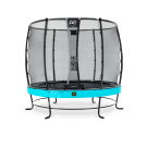 Trampoline EXIT Elegant Premium ø253cm avec filet de sécurité Deluxe - bleu