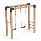 EXIT Linea Robust 110 Barre de singe en bois avec balan&ccedil;oire double