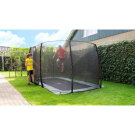 Trampoline EXIT InTerra groundlevel 214x366 cm avec filet de sécurité - gris