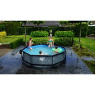 Piscine EXIT Stone ø300x76cm avec pompe filtrante - grise