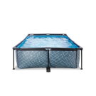 Piscine EXIT Stone 300x200x65cm avec pompe filtrante - grise