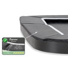 Trampoline EXIT Supreme groundlevel 244x427cm avec filet de sécurité - noir