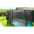 Trampoline EXIT Supreme groundlevel 244x427cm avec filet de sécurité - noir