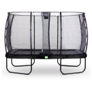 Trampoline EXIT Elegant de 244x427cm avec filet de sécurité Economy - noir