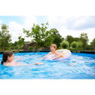 Piscine EXIT Wood ø360x122cm avec pompe filtrante - marron