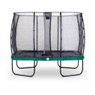 Trampoline EXIT Elegant de 214x366cm avec filet de sécurité Economy - vert