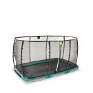 Trampoline enterr&eacute; EXIT Allure Premium 214x366cm - vert
