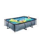 Piscine EXIT Stone 300x200x65cm avec pompe filtrante - grise