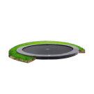 Le trampoline enterré EXIT InTerra groundlevel ø366cm - gris