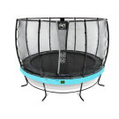 Trampoline EXIT Elegant Premium ø366cm avec filet de sécurité Deluxe - bleu