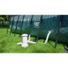 Piscine EXIT Stone 540x250x122cm avec pompe filtrante - grise