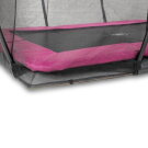 Trampoline enterré EXIT Silhouette 214x305cm avec filet de sécurité - rose