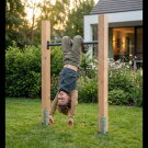 Barre fixe en bois EXIT Linea Robust 110