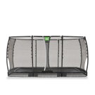 Trampoline enterr&eacute; EXIT Allure Premium 244x427cm - noir