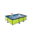 Piscine EXIT Lime 220x150x65cm avec pompe filtrante - vert
