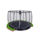 Trampoline EXIT Supreme groundlevel ø305cm avec filet de sécurité - noir
