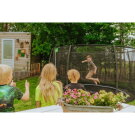 EXIT Dynamic trampoline enterré au niveau du sol ø305cm avec filet de sécurité - noir