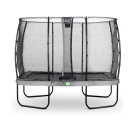 Trampoline EXIT Elegant de 214x366cm avec filet de sécurité Economy - gris
