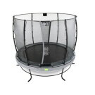 Trampoline EXIT Elegant ø253cm avec filet de sécurité Economy - gris