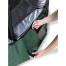 Trampoline enterré EXIT Elegant de 214x366cm avec filet de sécurité Economy - vert