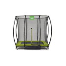Trampoline enterré EXIT Silhouette 153x214cm avec filet de sécurité - vert