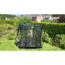 Trampoline enterré EXIT Silhouette 153x214cm avec filet de sécurité - noir