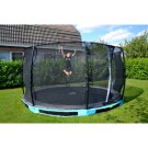 Trampoline enterré EXIT Elegant Premium ø366cm avec filet de sécurité Deluxe - bleu