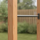 Barre fixe double en bois EXIT Linea 85