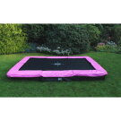 Le trampoline EXIT Silhouette inground 244x366cm - rose