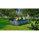 Piscine EXIT Stone 540x250x122cm avec pompe filtrante - grise