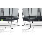 Trampoline EXIT Elegant Premium ø253cm avec filet de sécurité Economy - noir