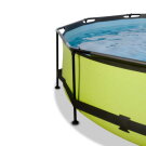 Piscine EXIT Lime ø360x76cm avec pompe filtrante et voile d'ombrage - vert