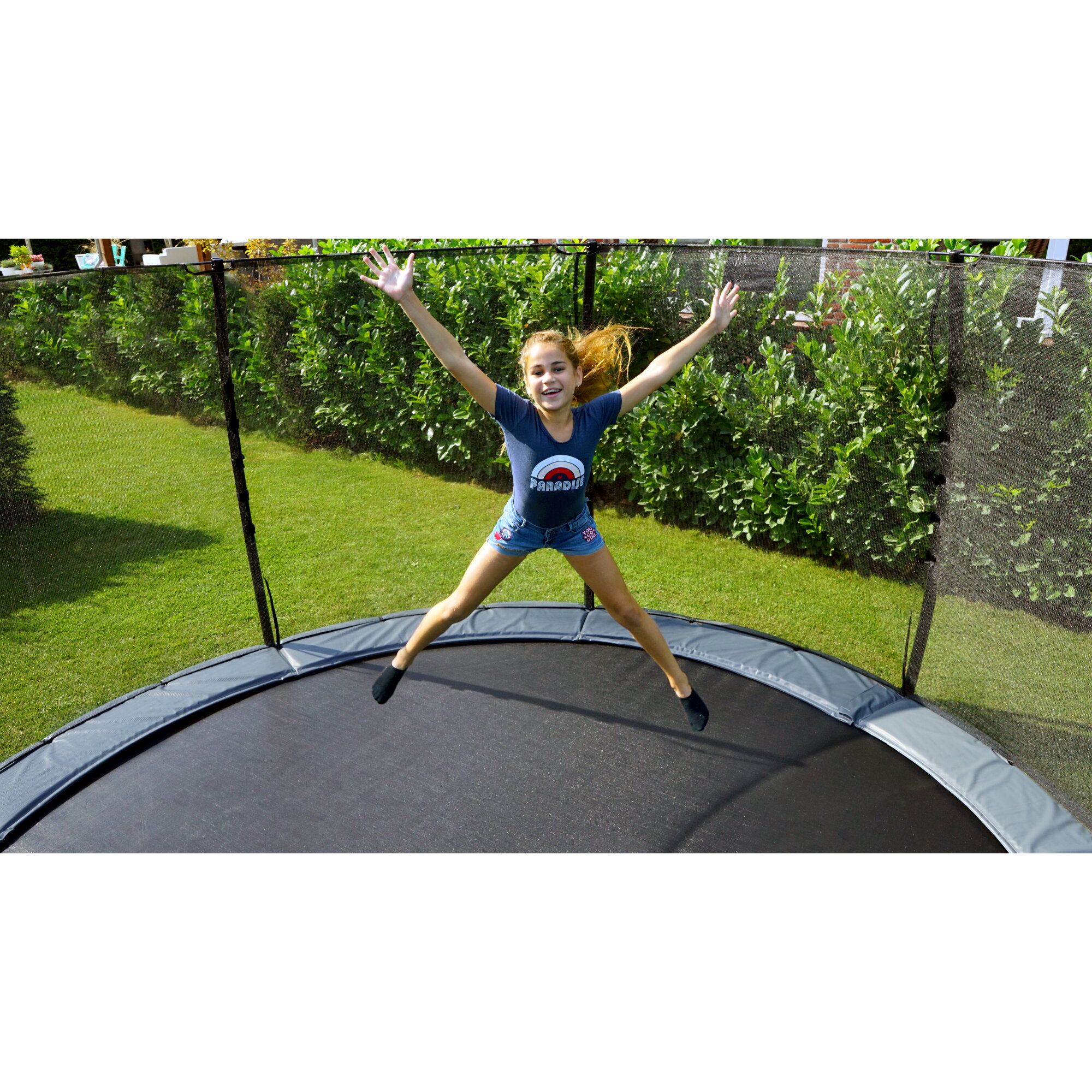 Jupe De Trampoline VirtuFit Avec Poche Rangement - Filet De Sécurité Pour Dessous - Diamètre 305 Cm