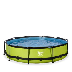 Piscine EXIT Lime &oslash;360x76cm avec pompe filtrante - vert